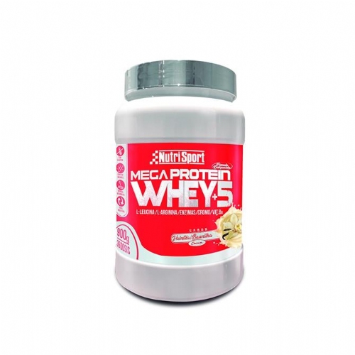 Nutrisport mega protein  whey+5 vainilla 900g