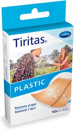 Tiritas plastic - aposito adhesivo (10 unidades 10 cm x 6 cm)