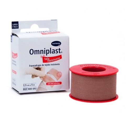 Esparadrapo hipoalergico - omniplast (tejido resistente 5 m x 2,50 cm)