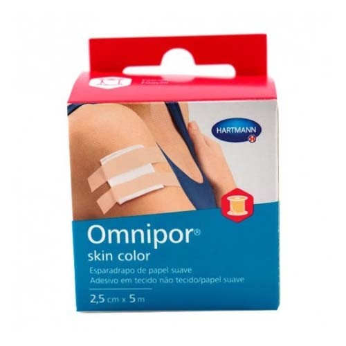 Esparadrapo hipoalergico - omnipor skin color (1 unidad 5 m x 2,5 cm)